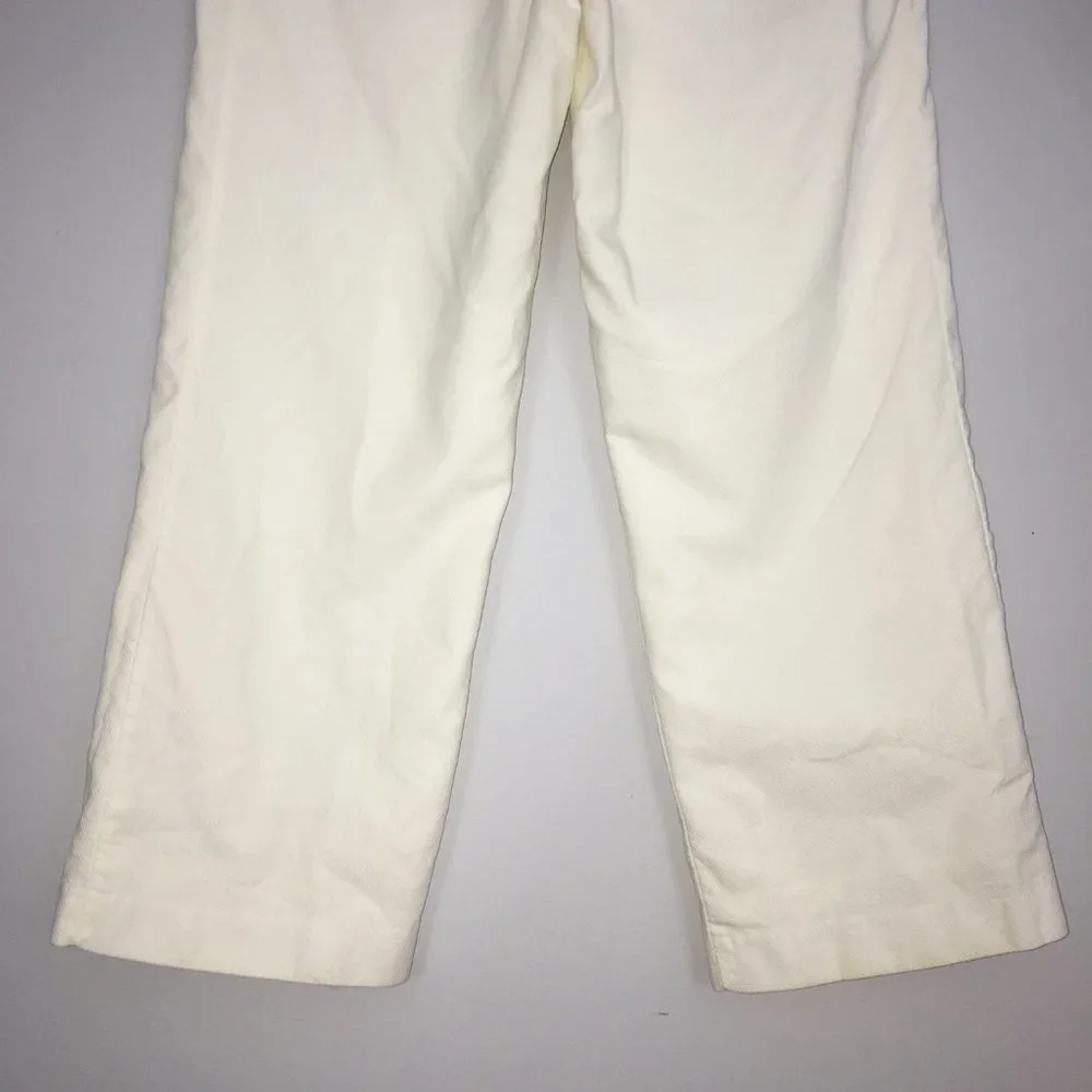 Tommy Hilfiger Womens 2 Pants White Mid-Calf Career Cropped 100% Cotton Capri - Picture 6 of 11